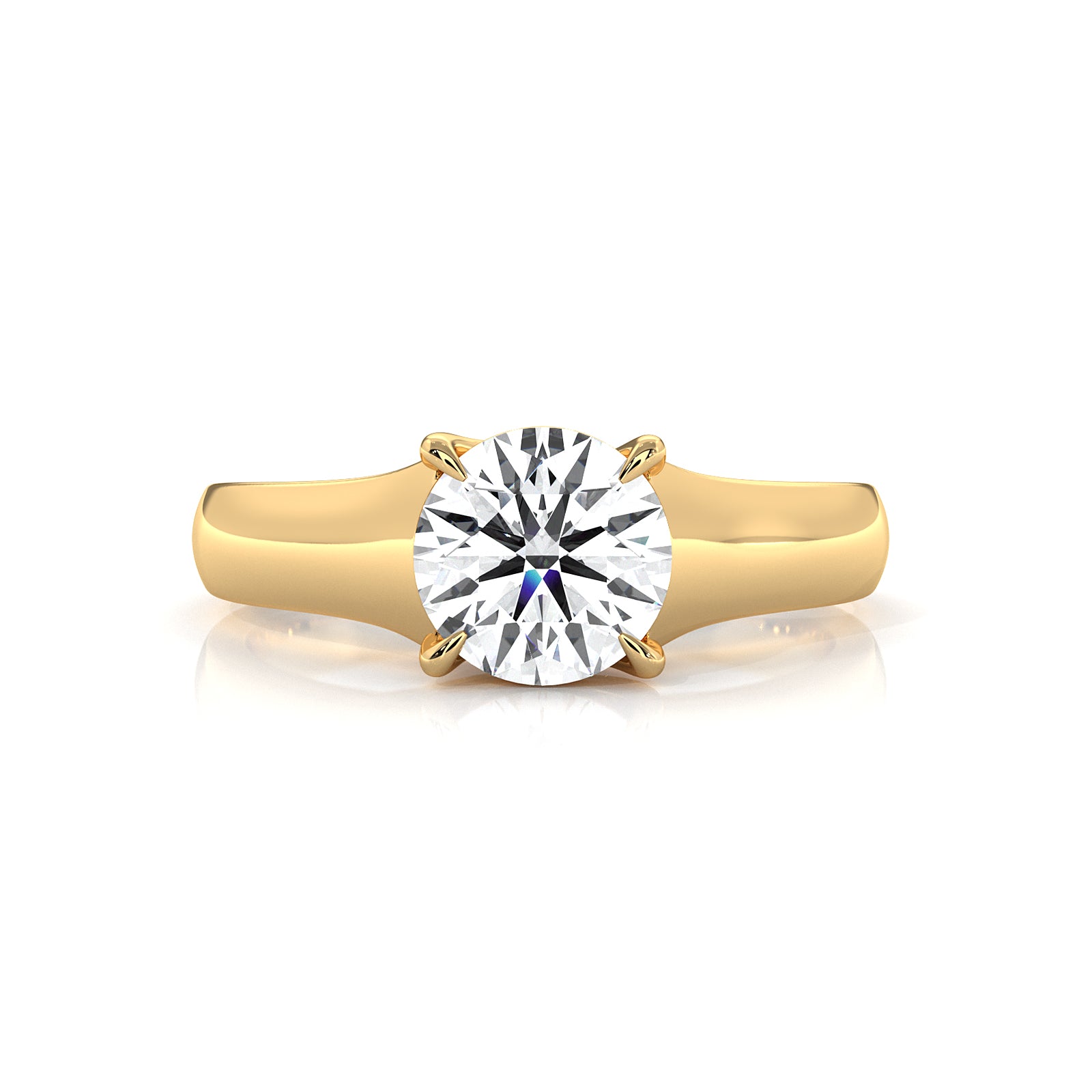 5g Trellis Solitaire Lab Grown Diamond IGI Certified Engagement 5.5mm Ring 1.00 Ctw.